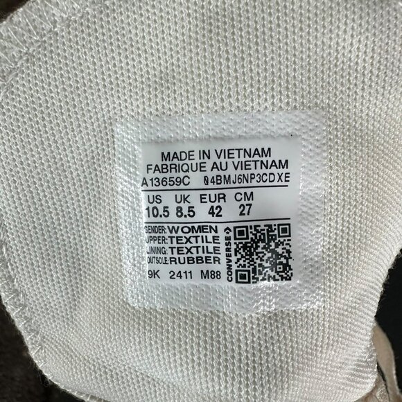 ⭐Converse Chuck Taylor Lift Rose Cross Stitch 10.5 Women's Shoes Sneaker A13659C - Picture 12 of 12